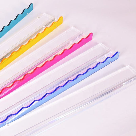 American Mahjong Ruler Wave Style, Clear Acrylic Mahjong Accessories