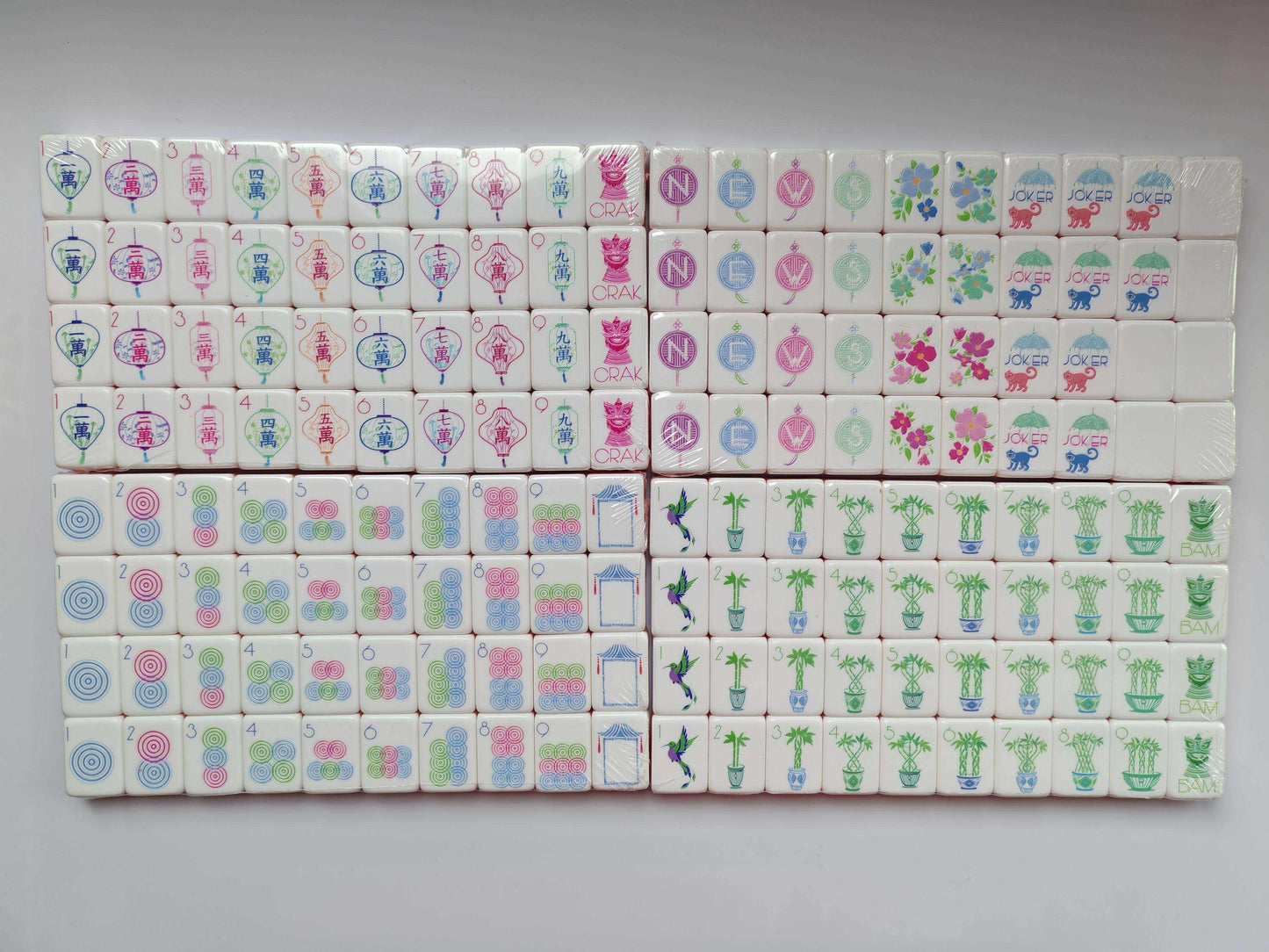 Premiun American Mahjong Set with Custom Pink Mahjong Luxury Tiles for Game Night,Girls' Gatherings & Gifts