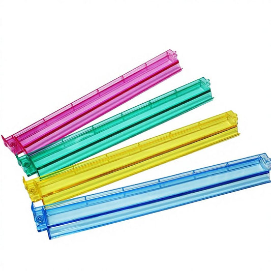 2-in-1 Crystal-Clear American Mahjong Ruler (for Measuring Tile Dimensions) — 4-Piece Set